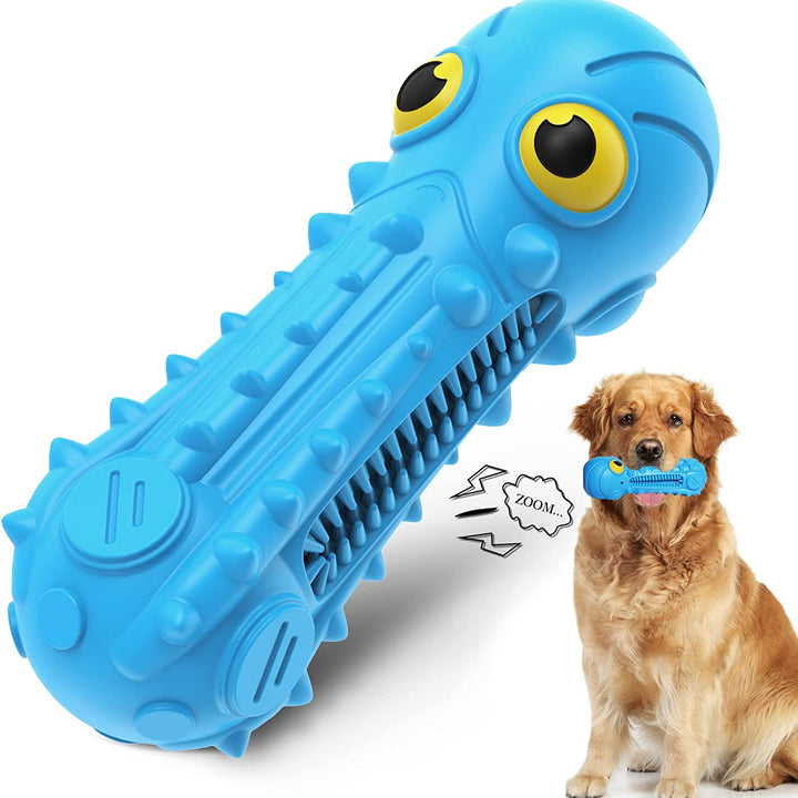 Dog Chew Toys, Dog Toys for Aggressive Chewers Medium Large Dogs Durable Squeaky Dog Toys Training and Teething Cleaning Dog Chew Toy for Dogs Indoor Outdoor Home Interactive Dog Toy