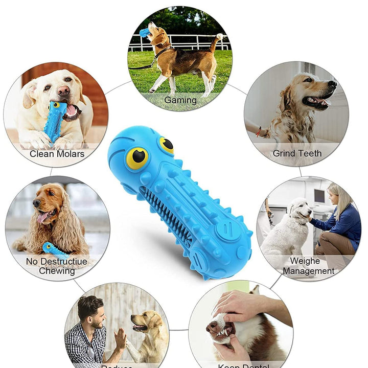 Dog Chew Toys, Dog Toys for Aggressive Chewers Medium Large Dogs Durable Squeaky Dog Toys Training and Teething Cleaning Dog Chew Toy for Dogs Indoor Outdoor Home Interactive Dog Toy