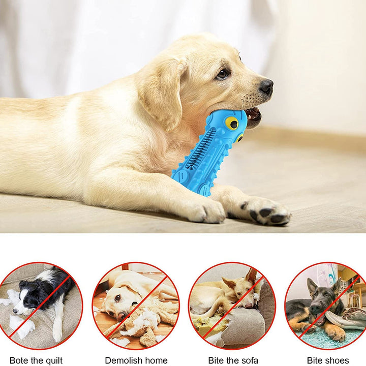 Dog Chew Toys, Dog Toys for Aggressive Chewers Medium Large Dogs Durable Squeaky Dog Toys Training and Teething Cleaning Dog Chew Toy for Dogs Indoor Outdoor Home Interactive Dog Toy